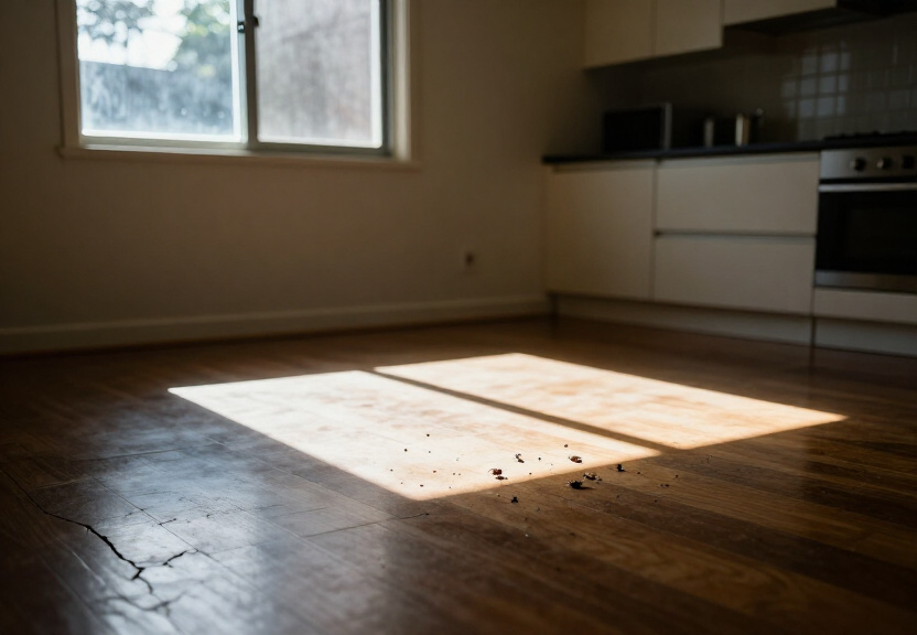 Termite damage in a Sandringham property before treatment